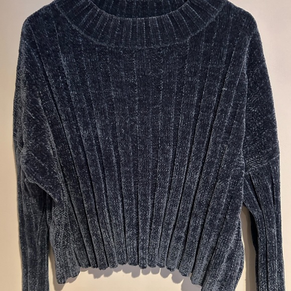 Chunky chenille grey sweater - Picture 1 of 4
